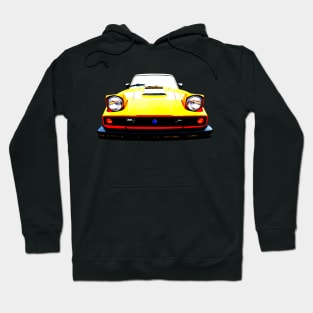 Saab Sonett III 1970s classic car high contrast Hoodie